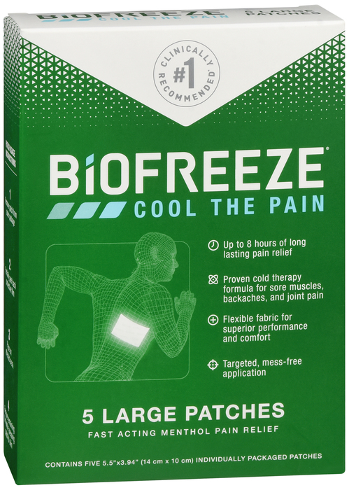 Biofreeze Menthol Pain Relief Gel Packets Large 5ct