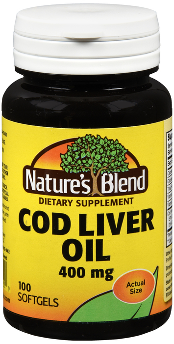 COD LIVER OIL SOFTGEL 100CT NAT BLEND