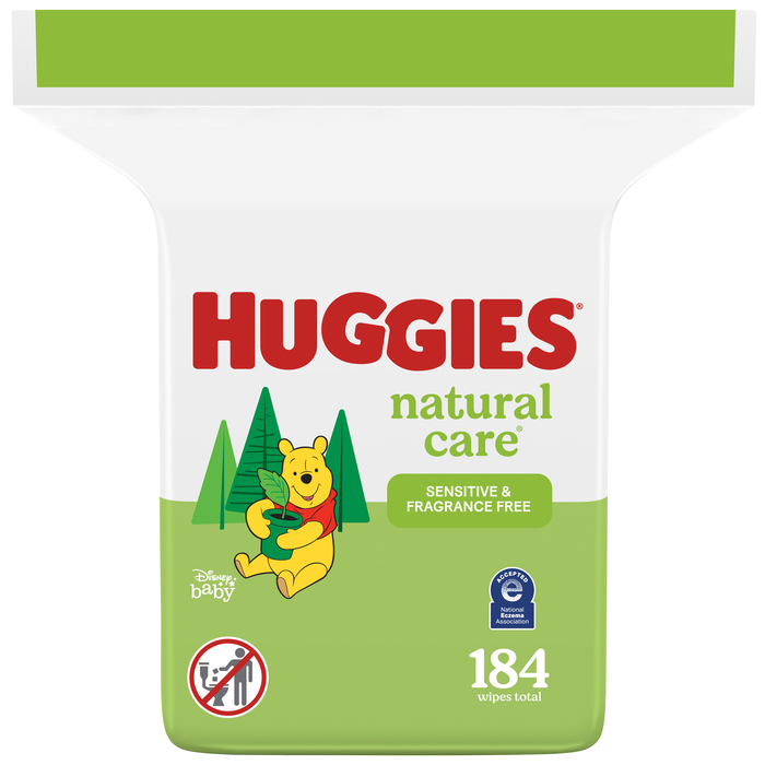 Huggies Natural Care Fragrance Free Wipes 184ct