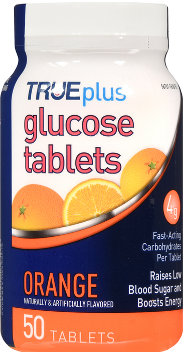 TRUEPLUS GLUCOSE TABLET ORANGE 50CT