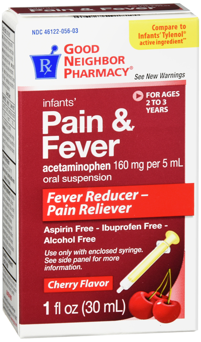 Good Neighbor Pharmacy Infants' Pain and Fever Cherry Liquid 1oz