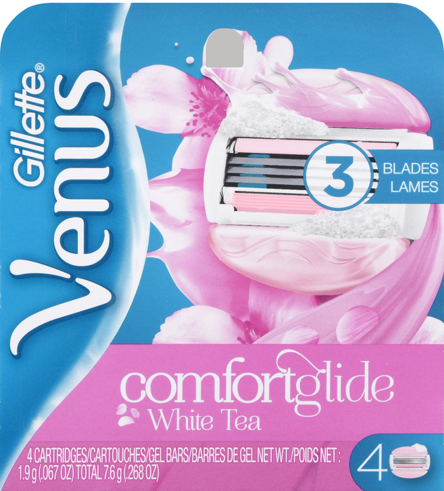 Gill Venus3 Comfortglide White Tea Cartridge 4ct