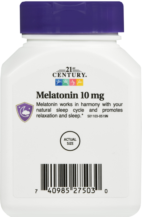 21st Century Melatonin 10mg Tablets Cherry 120ct