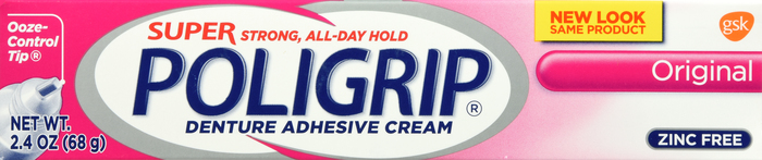 Poligrip Original Denture Adhesive Cream 2.4oz