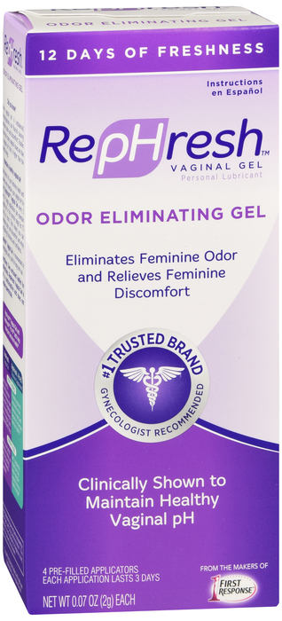 RepHresh Odor Eliminating Vaginal Gel 4ct