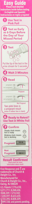 FIRST RESPONSE PREG TEST TEST/CONFRM 2CT