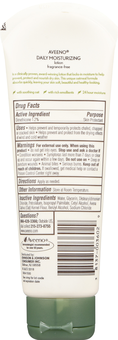 AVEENO LOTION DAILY MOISTURIZING TUBE 2.5OZ