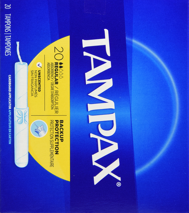 Tampax Flushable Regular Unscented Tampons 20ct