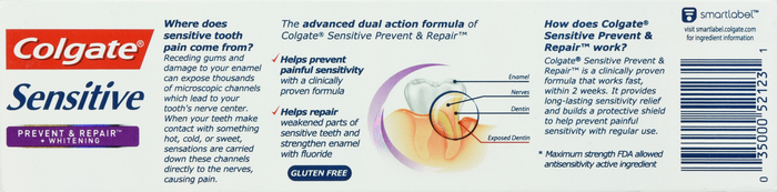 Colgate Sensitive Prevent & Repair Toothpaste 6oz