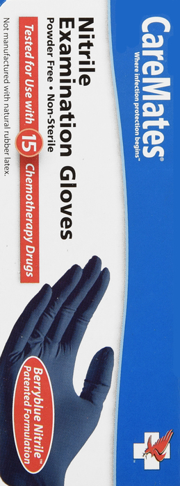 CareMates Powder-Free Nitrile Examination Gloves Large 100ct