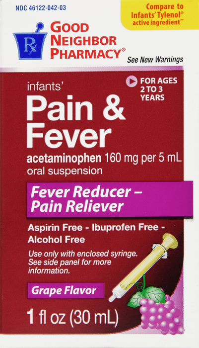 Good Neighbor Pharmacy Infants' Pain and Fever Grape Liquid 1oz