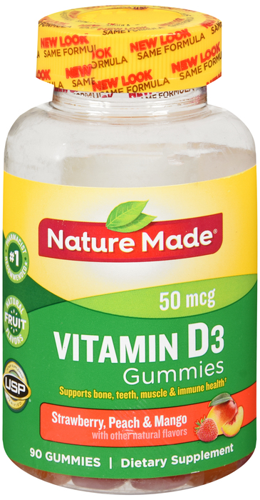 Nature Made VIT D 2000IU GUMMIE 90ct