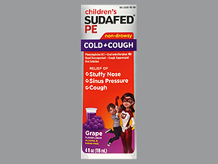 SUDAFED PE COUGH COLD LIQUID 4OZ