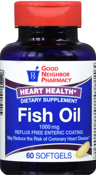 Good Neighbor Pharmacy Fish Oil 1000mg Enteric Softgels 60ct