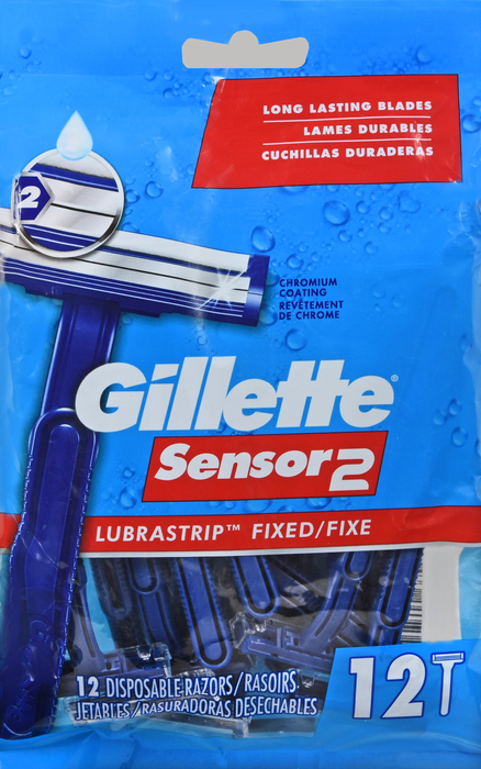 Gill Sensor2 Men's Disposable Razor 12ct