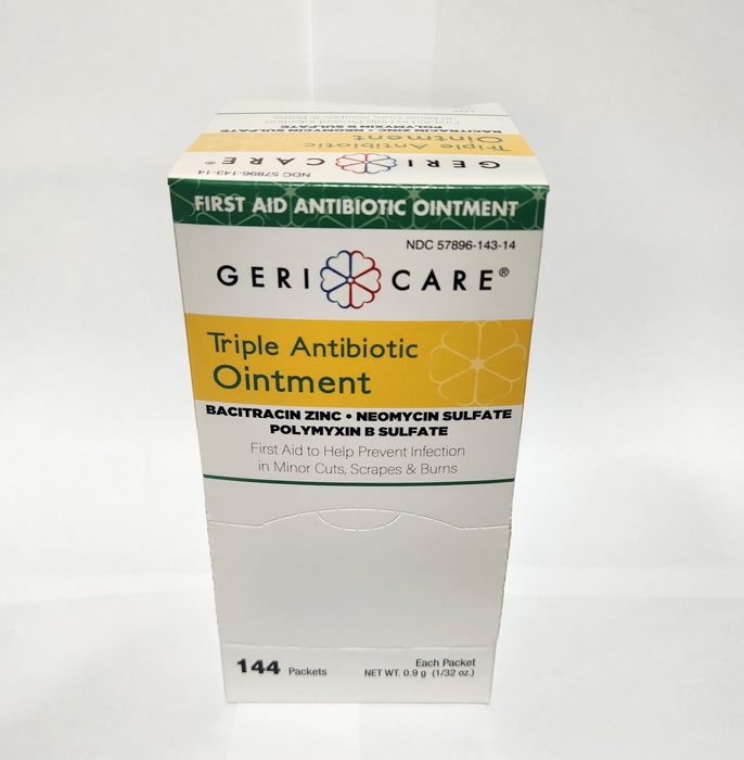 TRIPLE ANTIBIOTIC ONT 144X0.9 GM GERI