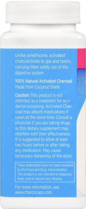 CHARCOCAPS ANTI GAS CAPSULE 100CT