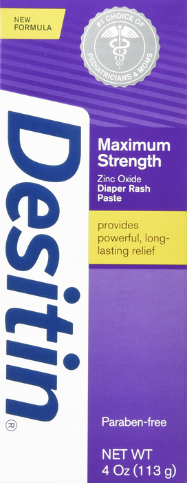 Desitin Max Strength Diaper Rash Paste 4oz