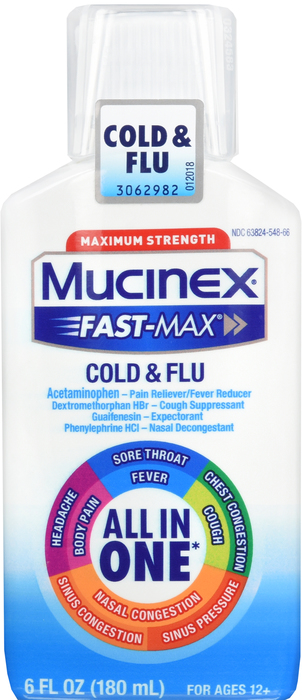 Mucinex Fast Max Severe Cold Liquid 6oz