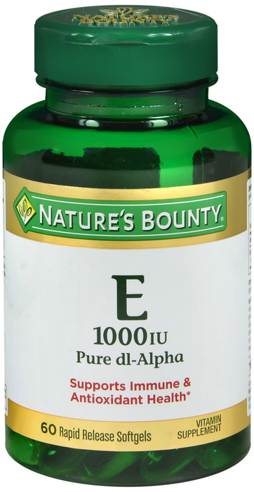 VIT E 1000IU DL-ALPHA SG 60CT NAT BOUNTY