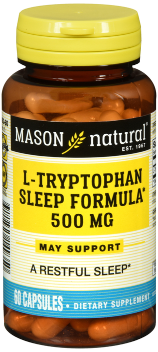 L-Tryptophan Sleep 500mg Capsules 60ct Mason