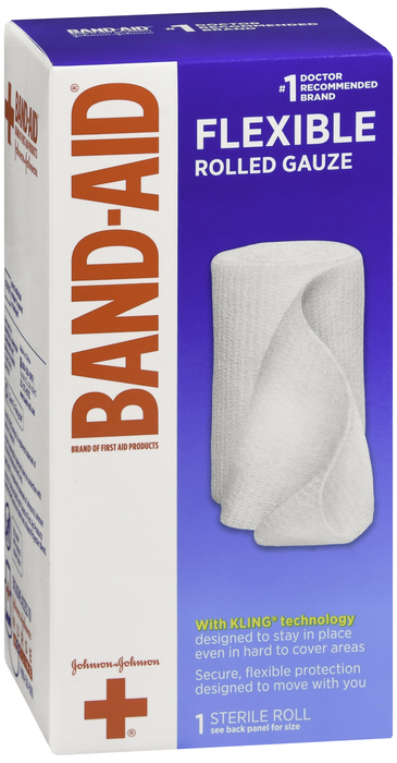 BAND-AID First Aid Rolled Gauze Large 1ct