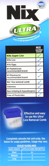 Nix Ultra 2-in-1 Lice Treatment 3.4oz