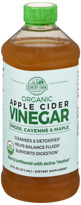 COUNTRY FARMS APPLE CIDER VINEGAR 16OZ