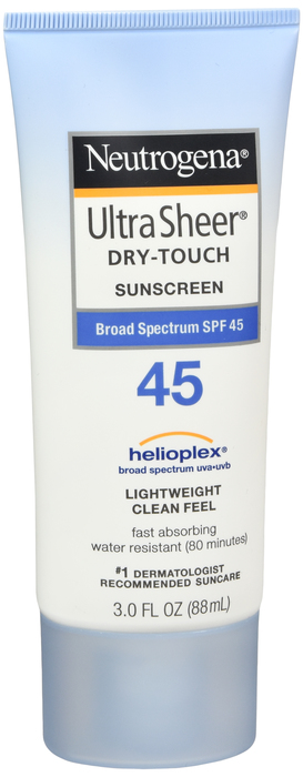 Neutrogena Ultra Sheer Dry-Touch Water Resistant SPF 45 Sunscreen Lotion 3oz