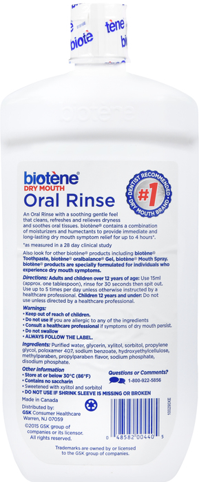 BIOTENE DRY MOUTH ORAL RINSE A/F 33.8OZ