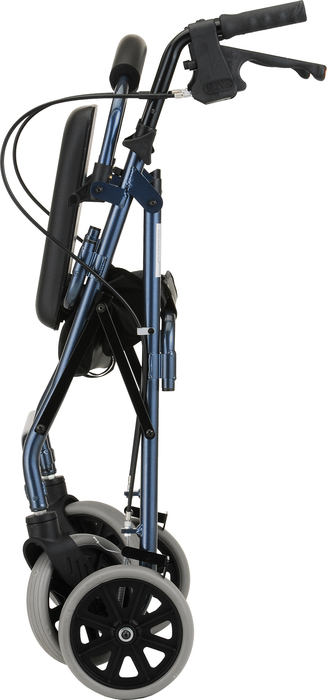 NOVA Zoom 22 Rolling Walker with 8" Wheels Blue