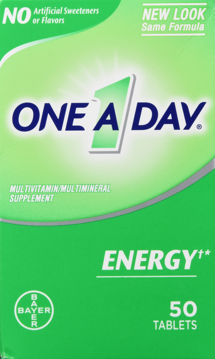 ONE-A-DAY ENERGY TABLET 50CT