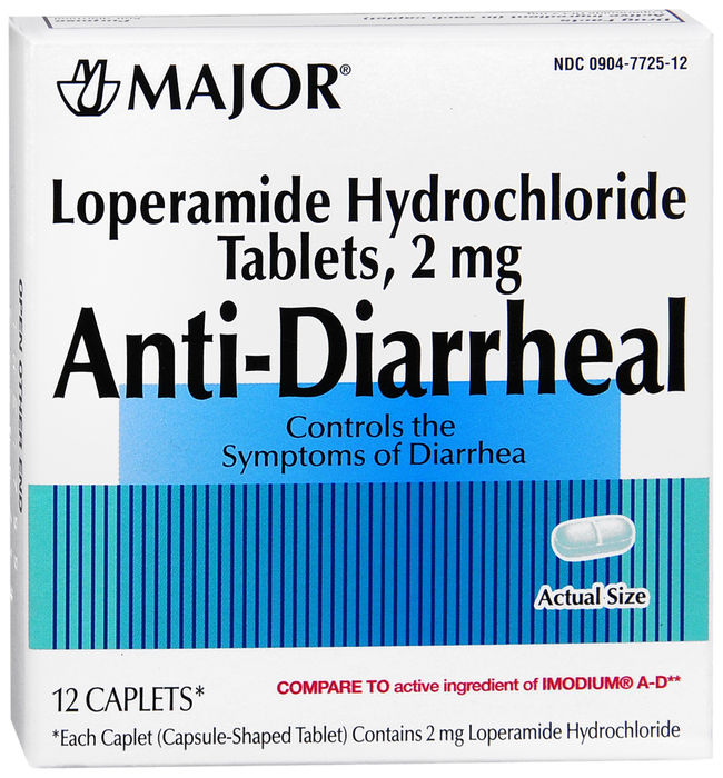 ANTI-DIARRHEAL 2MG CAPLET 12CT MAJ