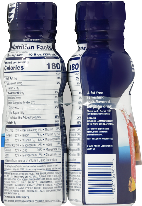 Ensure Clear Nutrition Drink 10oz Mixed Fruit 4ct