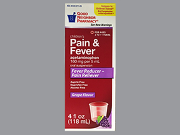 Good Neighbor Pharmacy Children's Pain & Fever Grape Flavor 4oz