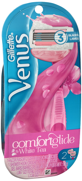 Gill Venus3 Comfortglide White Tea Razor+Refill