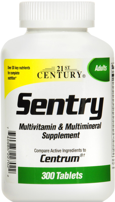 21st Century Sentry Multivitamin & Mineral Supplement Tablets 300ct