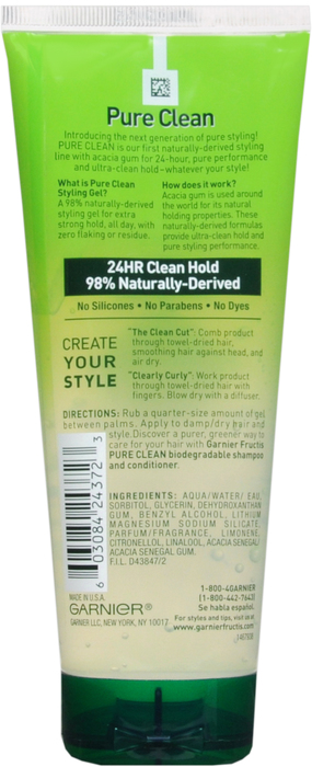 FRUCTIS STYLE GEL PURE CLEAN 6.8OZ