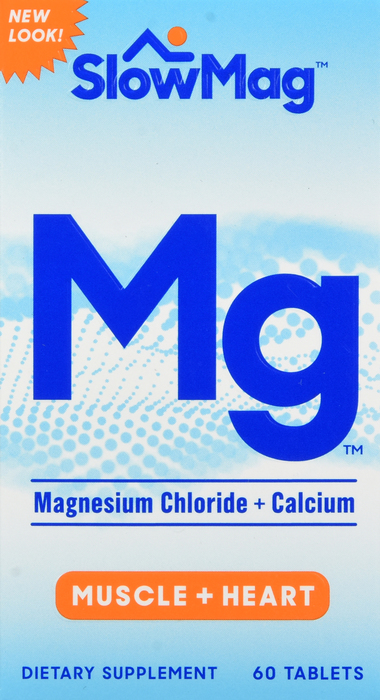 SlowMag Magnesium Chloride + Calcium Tablets 60ct