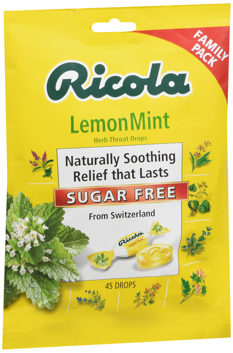 Ricola Bag Family S/F Lemon Mint Drops 45ct