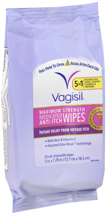 VAGISIL WIPE 20CT