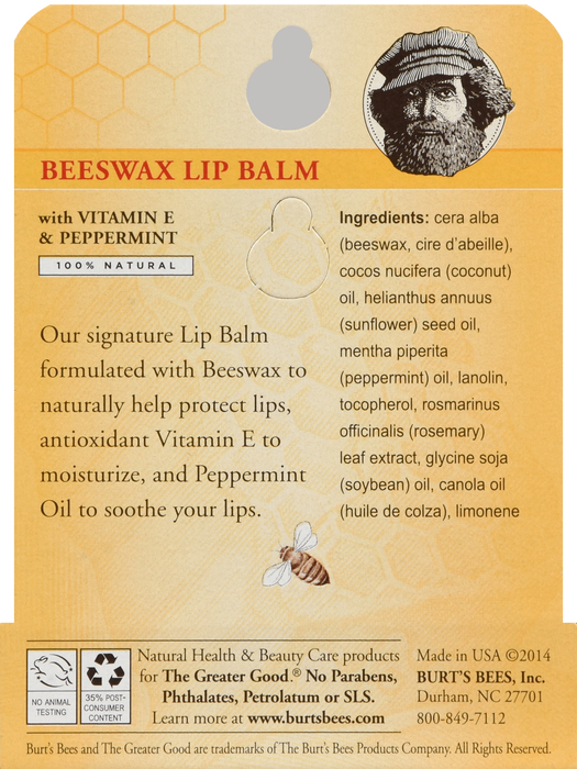 Burt's Bees Original Lip Balm 0.15oz