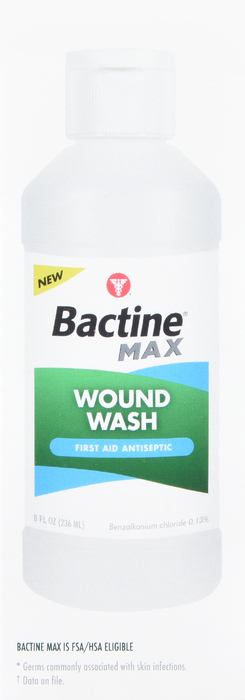 Bactine Max Wound Wash Liquid 8oz