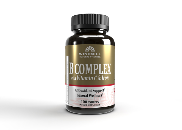 WINDMILL B COMPLEX WITH VITAMIN C & IRON TABLET 100