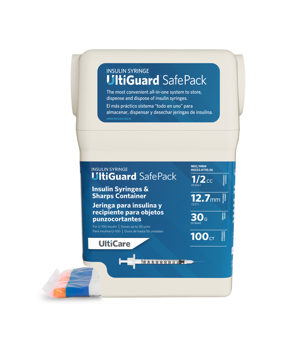 Ultiguard Syringe 1/2" 30gx1/2cc 100ct