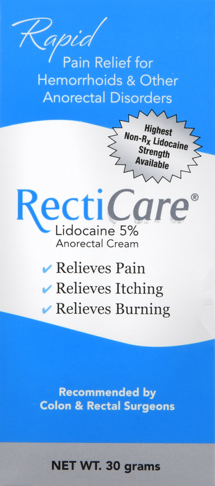 RECTICARE 5% ANORECTAL CRM 30 GM