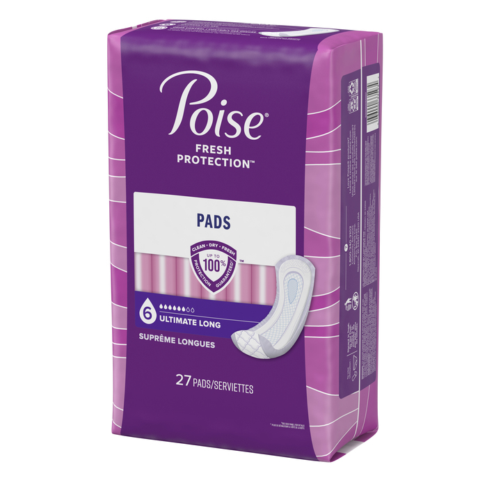 Poise Long Length Ultimate Absorbency Pads 27ct