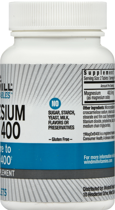 Windmill Magnesium Oxide 400mg Tablets 60ct