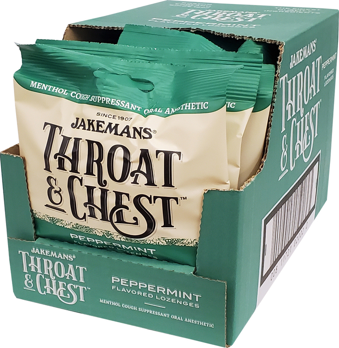 JAKEMANS THROAT & CHEST PEPMNT LOZ 30CT