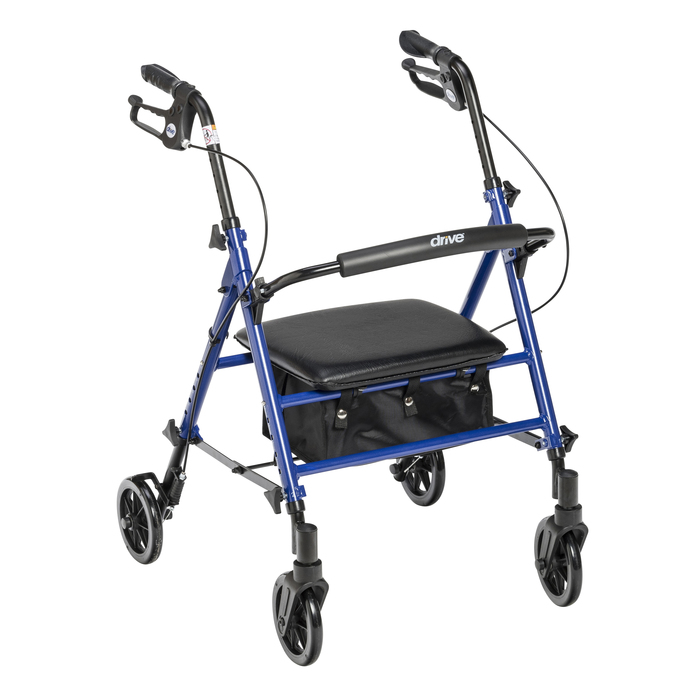 Rollator Aluminum Blue Adjustable Height